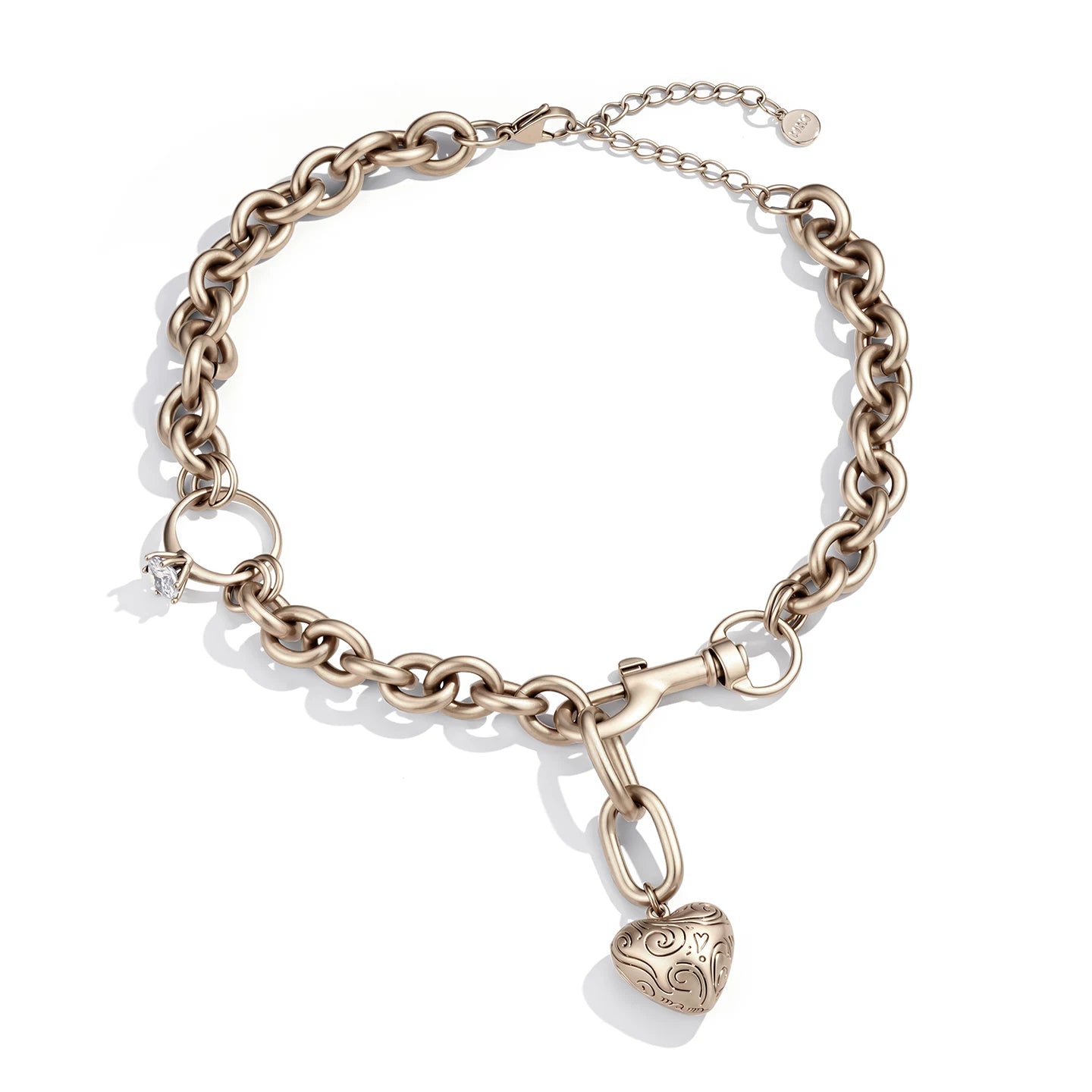 Vintage Heart Ring Pendant