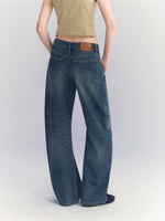 Vintage Washed Wide Leg Jeans
