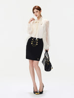 Medal Chain Mini Skirt