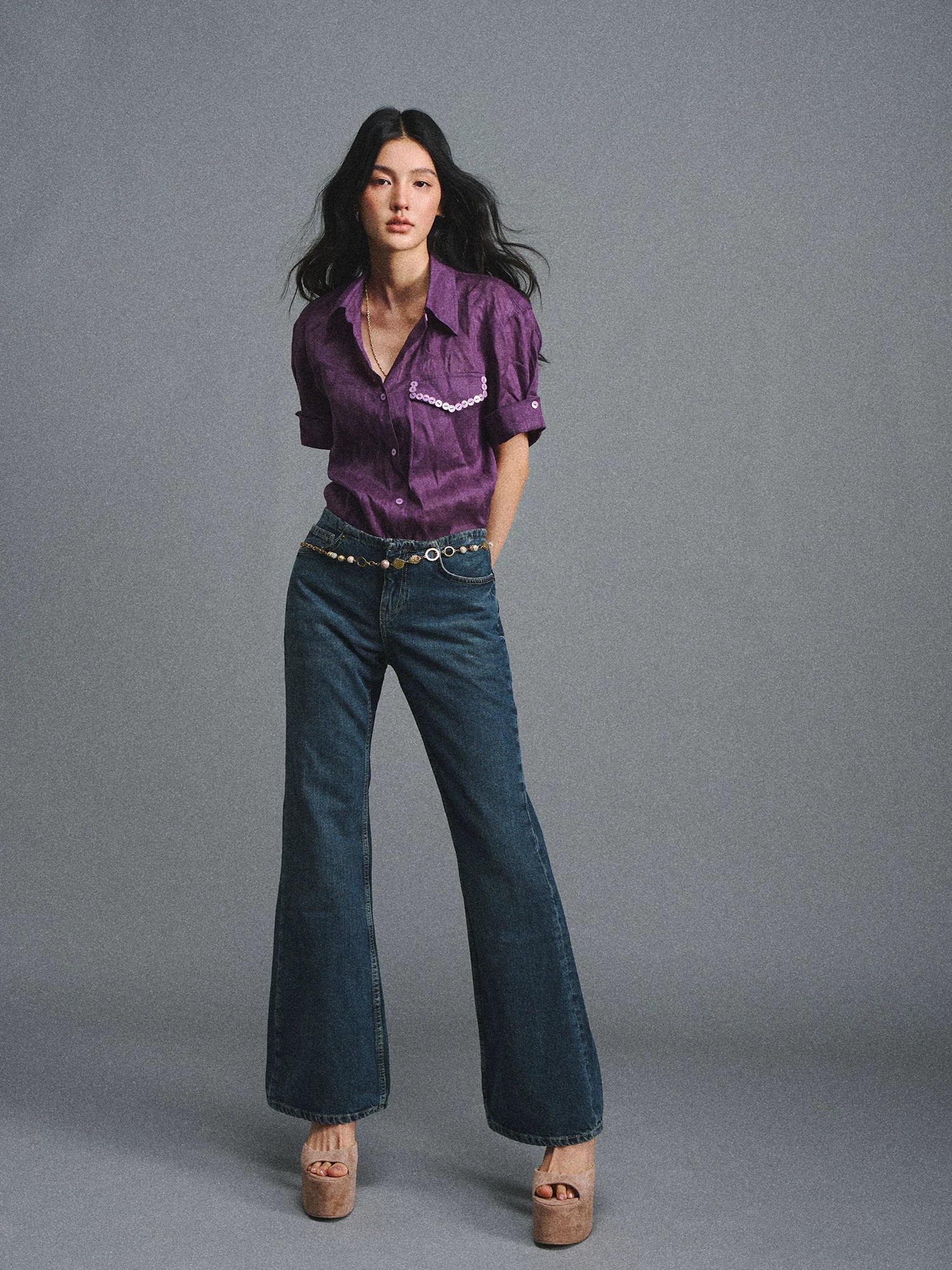 Relaxed Linen Short-Sleeve Shirt