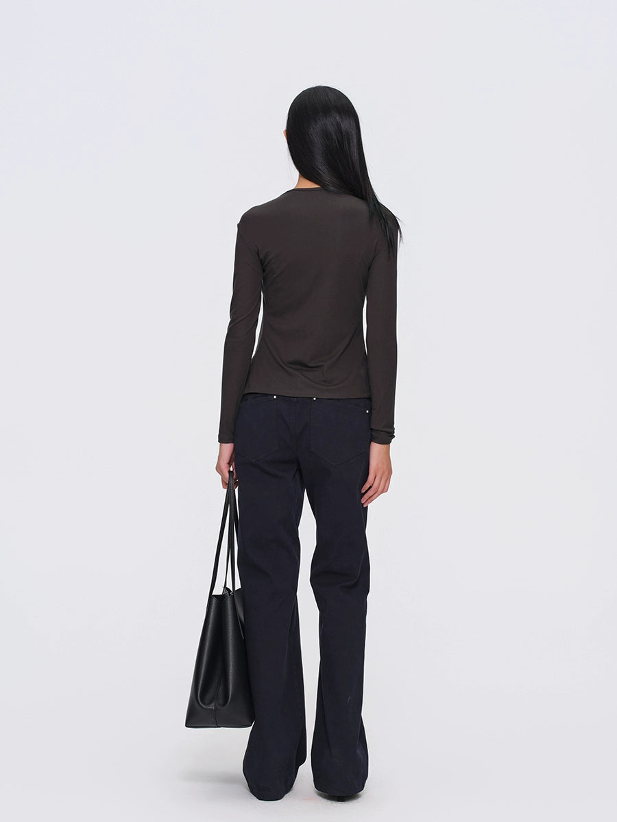 Fitted Metal-Button Wool-Blend Cropped Jacket