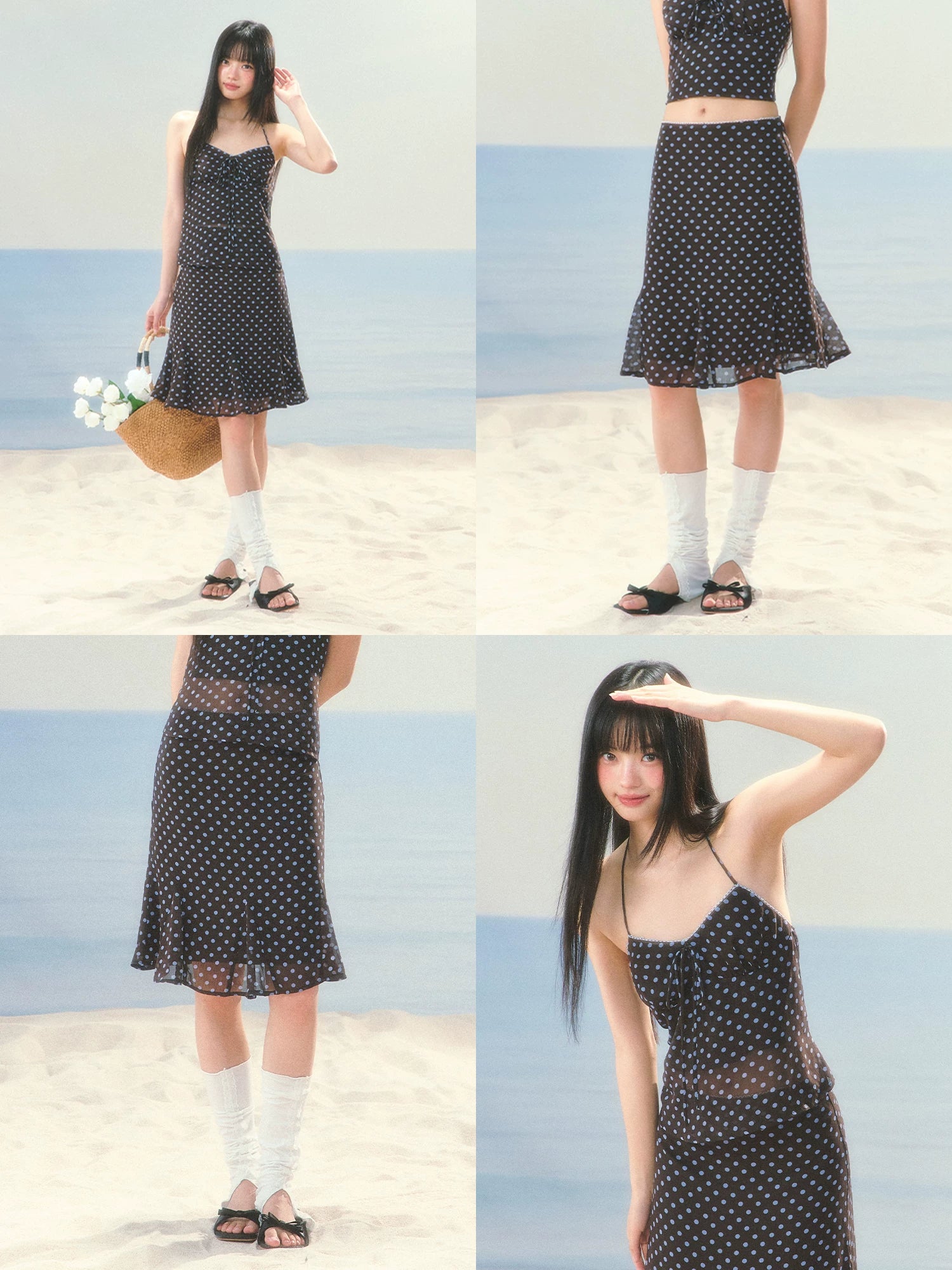 Polka Dot Mermaid Skirt