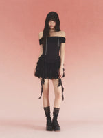 Black Lace Off Shoulder Dress