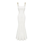 Metal Strap Fishtail Dress