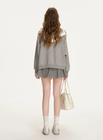 Lace Hooded Zip Jacket