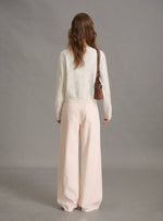 Soft Focus Rose Knit Cardigan
