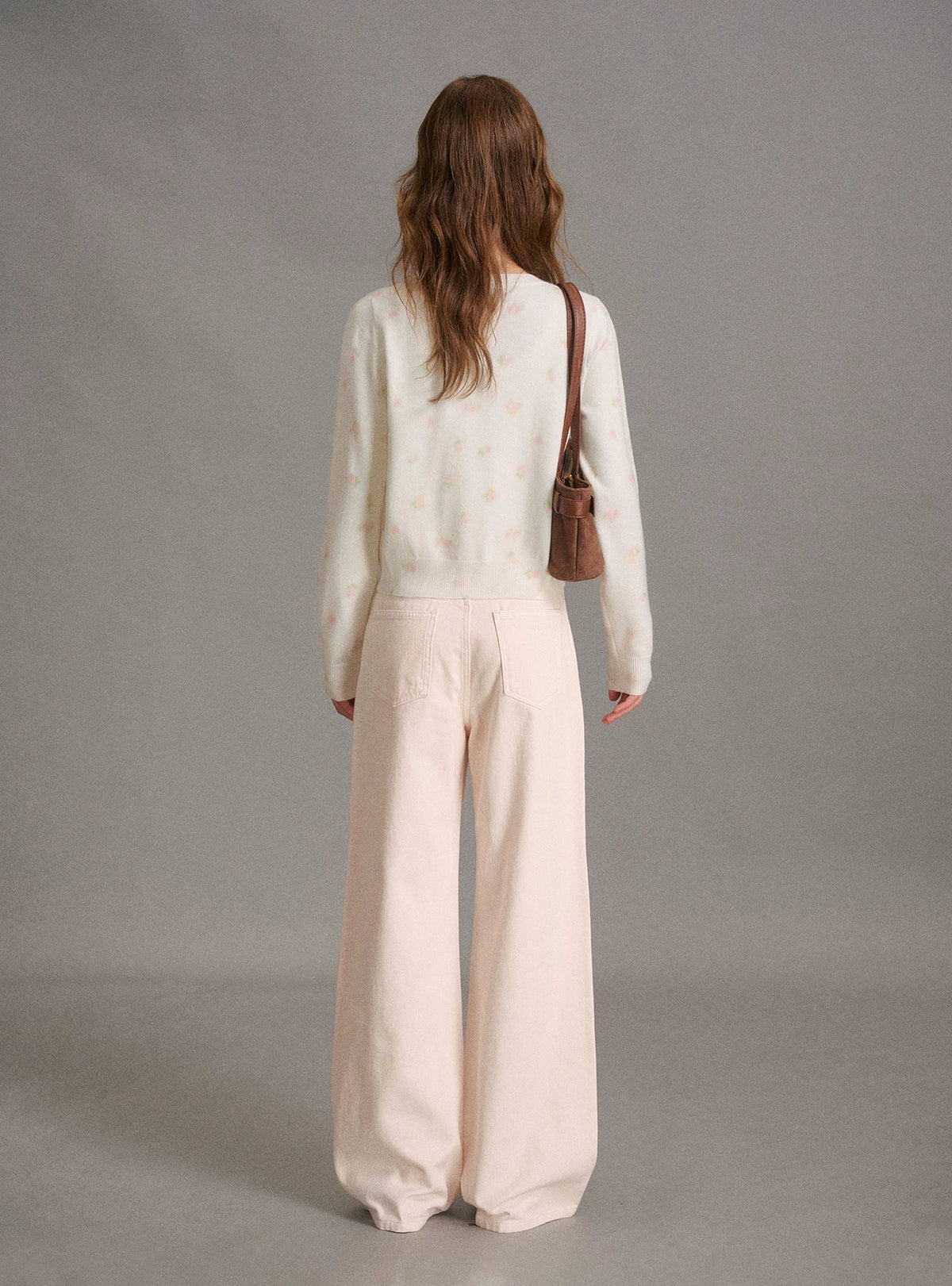 Soft Focus Rose Knit Cardigan