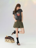 Cupid Heart Printed T-shirt