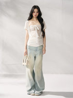 Polka Halter Stripe Set