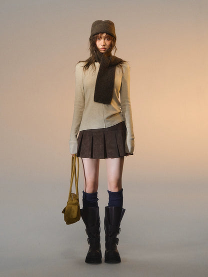 Stripe Button Rib Top