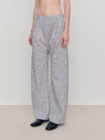 Low-Rise Drop-Crotch Loose Wide-Leg Pants