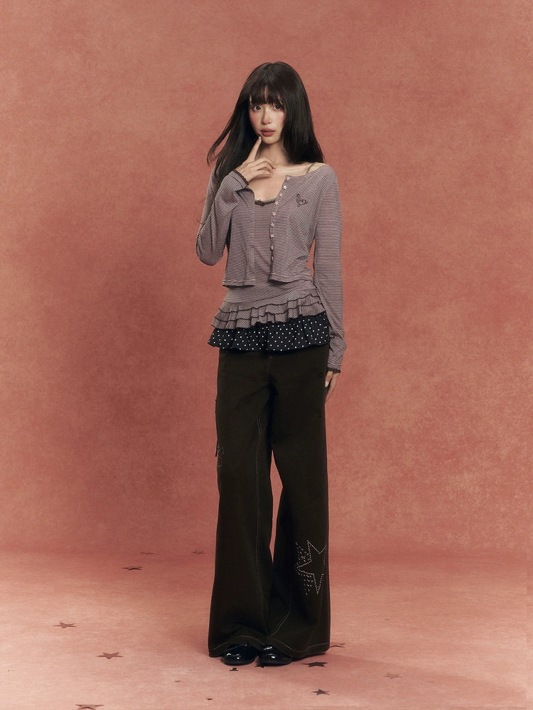 Star Paw Rhinestone Jeans