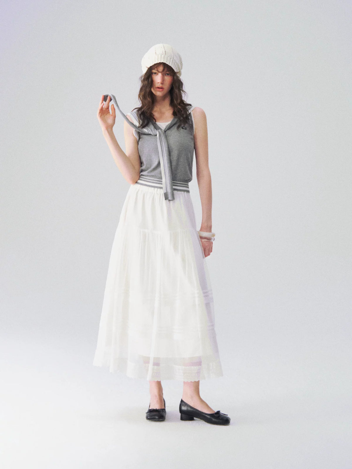 Feather Tulle Skirt