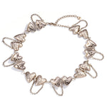 Retro Heart Fringe Necklace