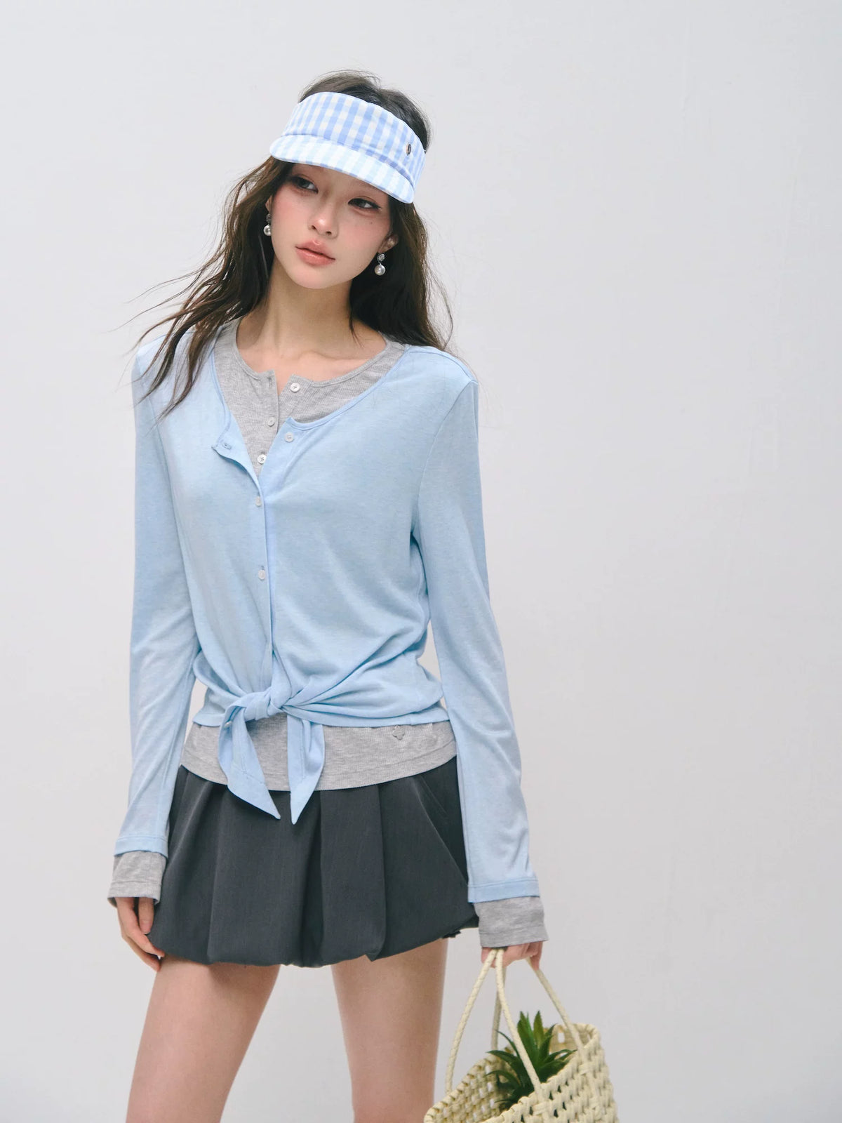 Layered Tencel Wool Tee