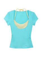 Contrast Layered Top