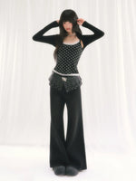 Black Polka Dot Set