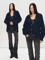 Beaded Alpaca Knit Cardigan