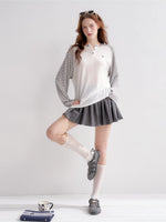 Raglan Henley Long Sleeve Top