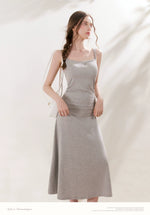 Gray Daisy Strap Knit Dress