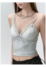 Lace Splicing Design Camisole Tank Top