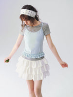 Ruffle Layered Tee Set