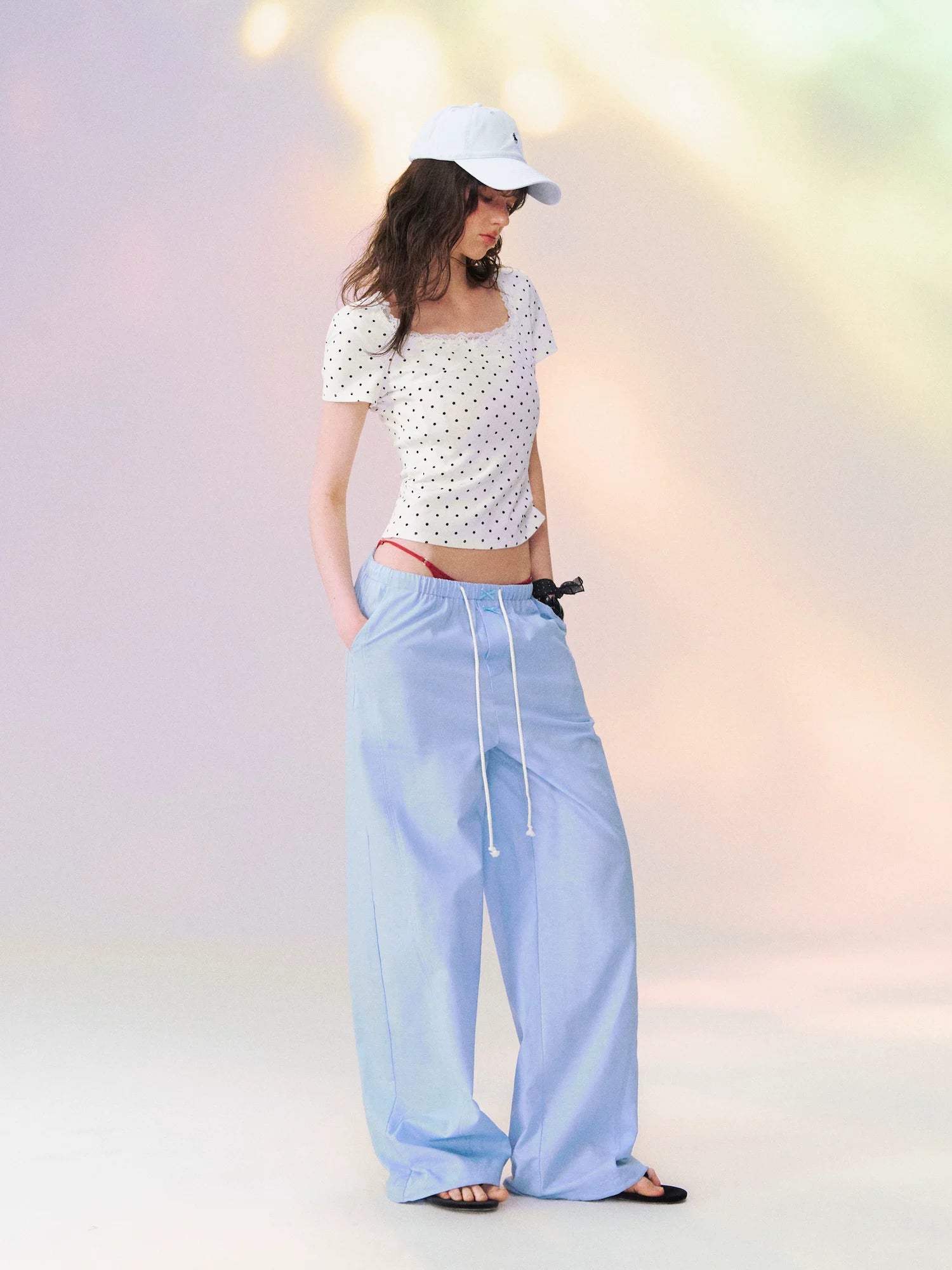 Square Neck Lace Tee