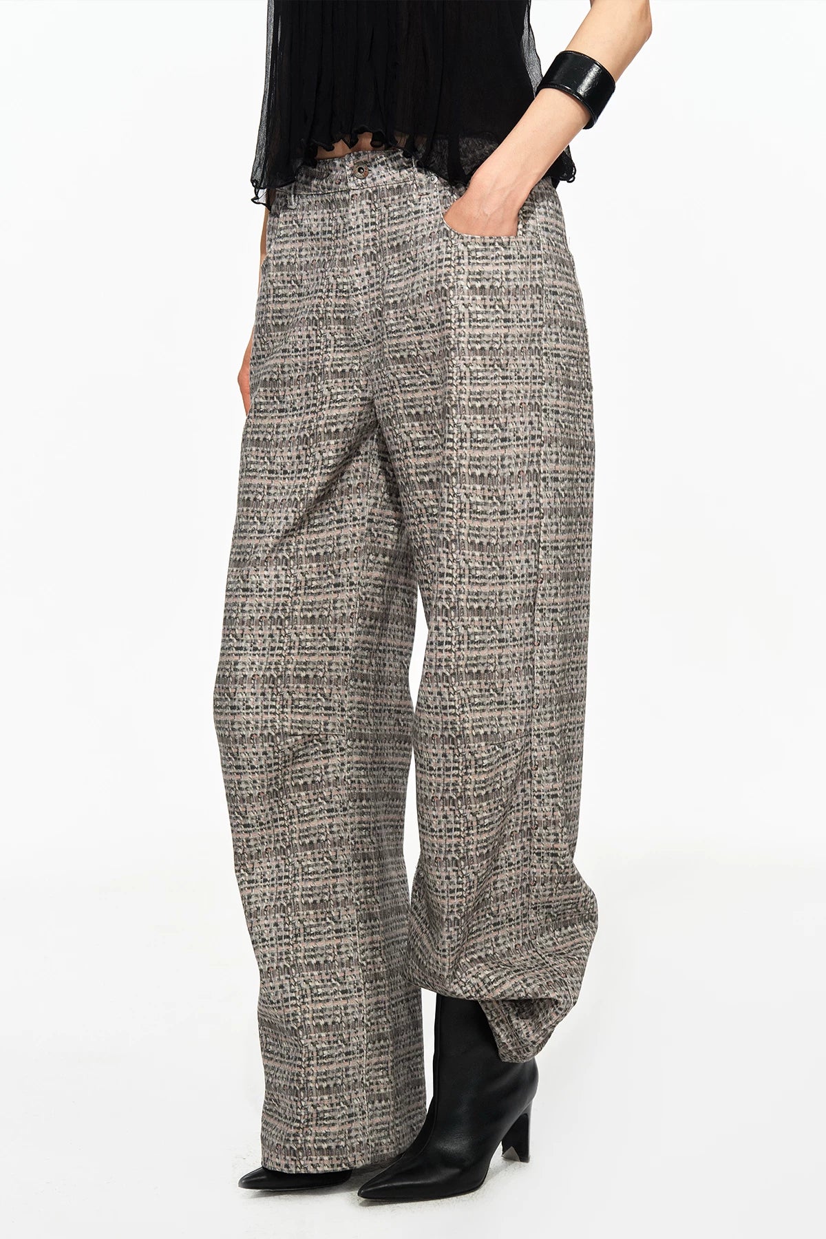 Printed Wide Leg Pants