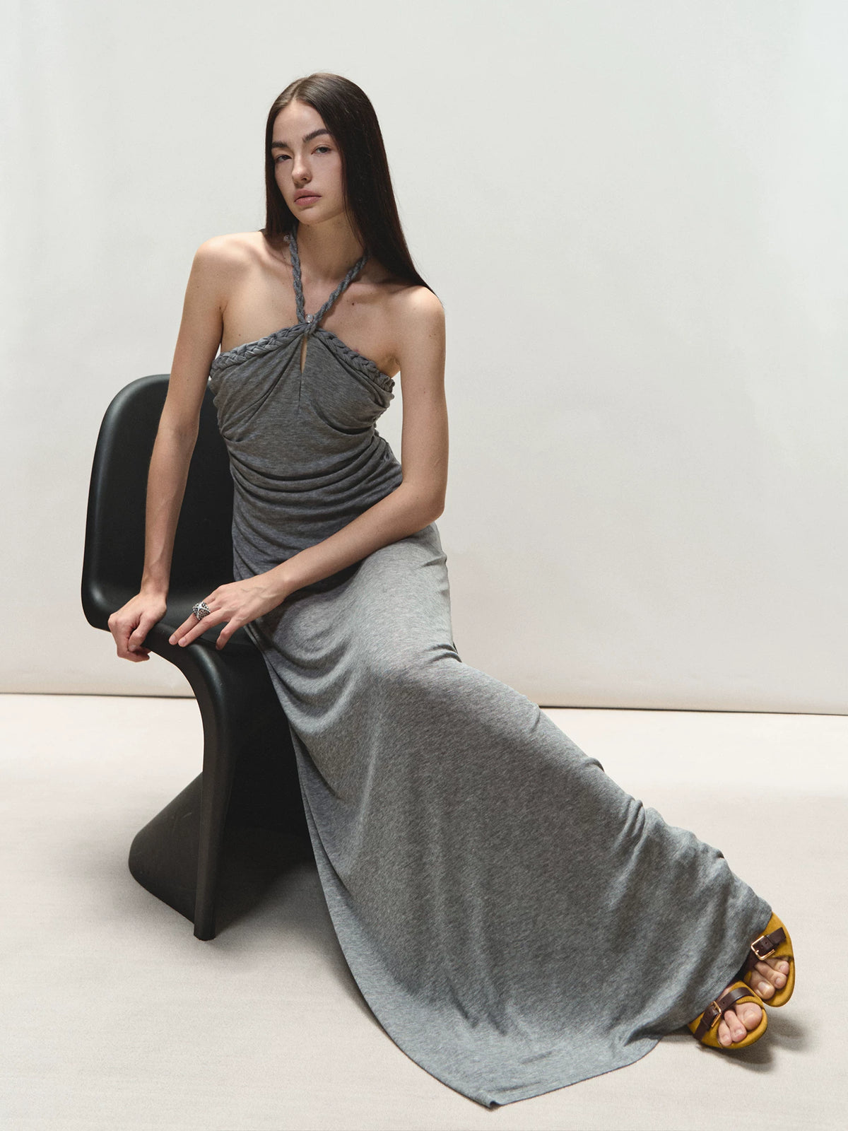 Cable Knit Halter Dress