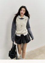 Embellished Knit Layered Knit