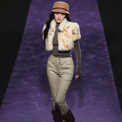 Double-Waist Stretch Skinny Jeans