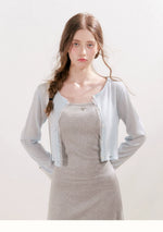Lace Trim Knit Cardigan