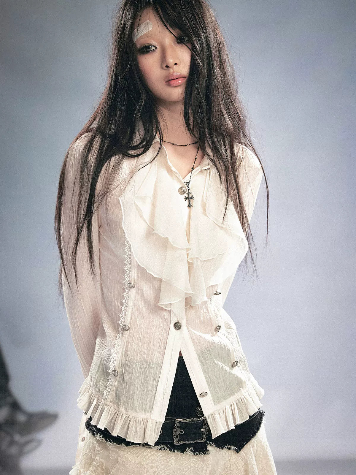 Gothic Ruffle Blouse