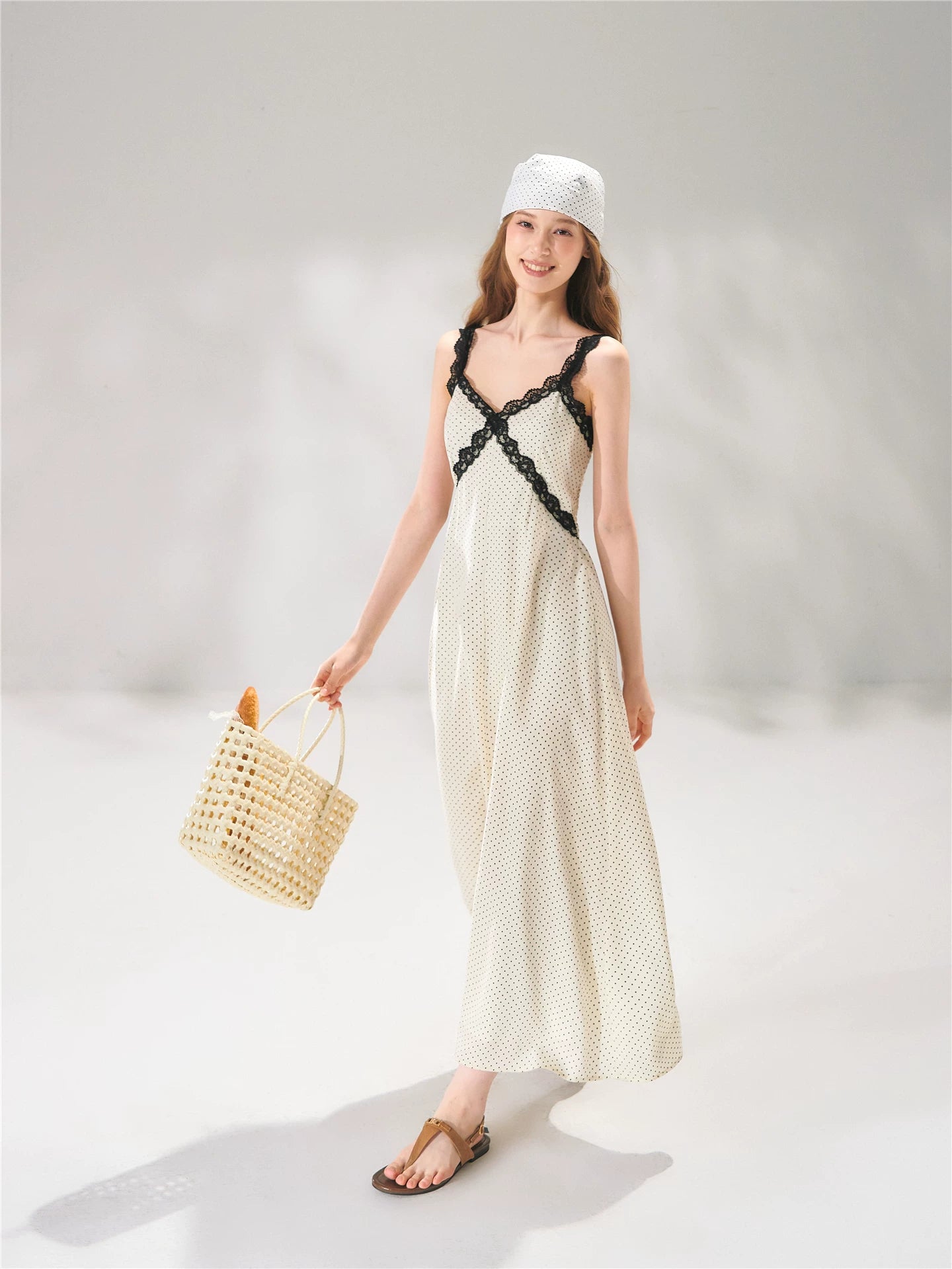 Polka Dot Lace Dress Set