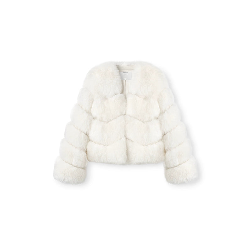 Polar Shearling Fox Fur Jacket