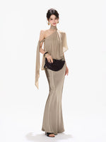 Amber Satin Mermaid Skirt