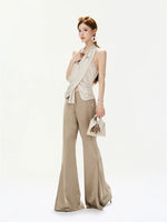 Cross-Drape Halter Top