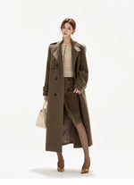 Brown Wool Blend Coat