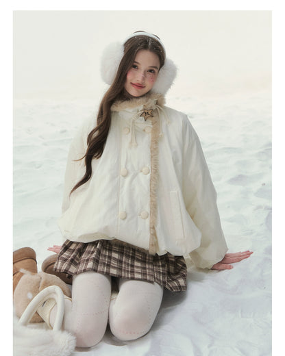 "Star Birch" Double-Breasted Down Puffer