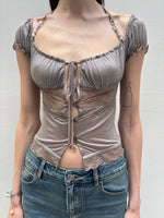 Purple Acetate Lace Beaded Cardigan