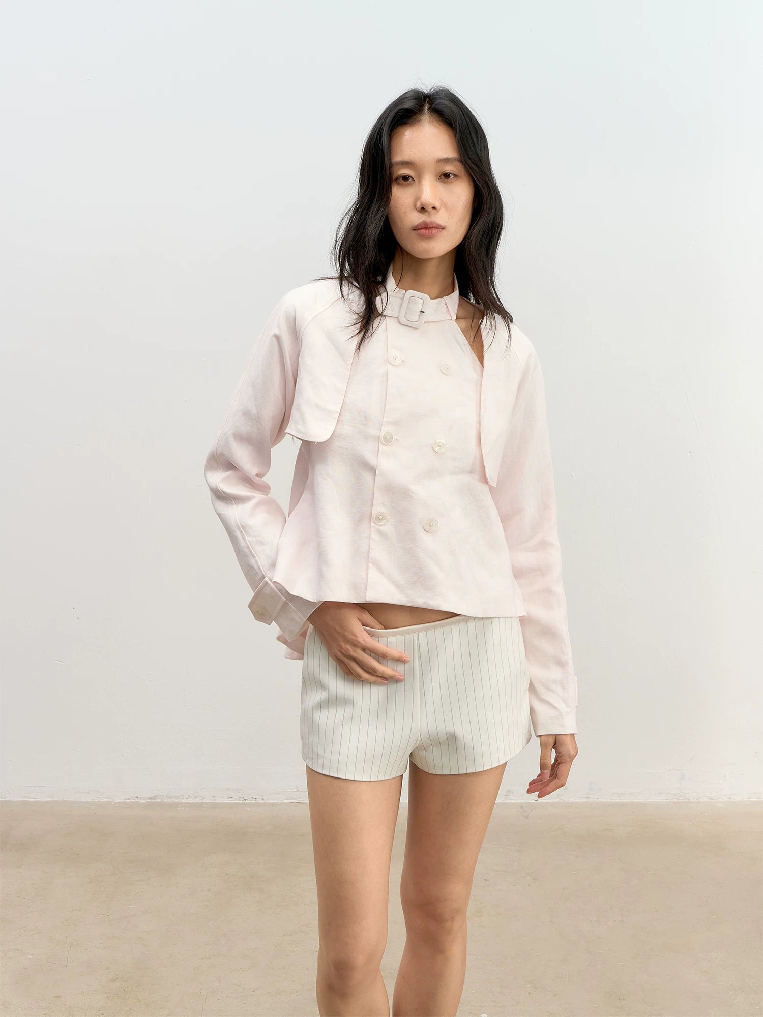 Striped Low-Rise Shorts