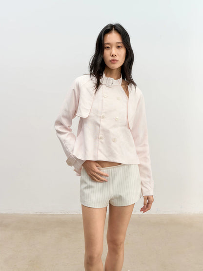 Striped Low-Rise Shorts