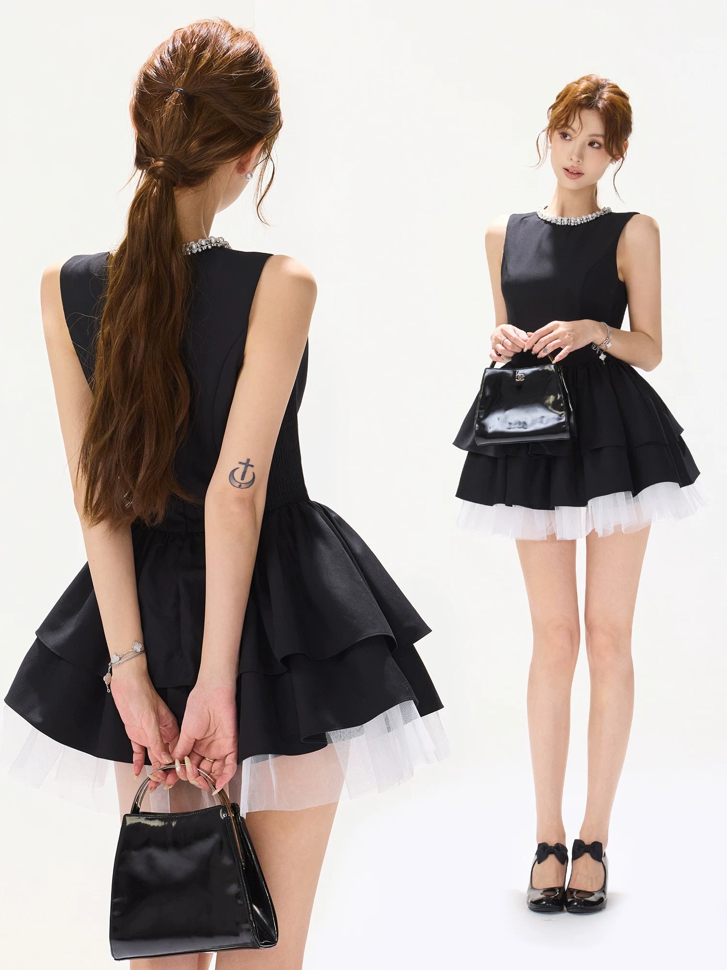 Ballet Princess Embellished Sleeveless Dress