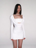 Drape Knit Dress Set