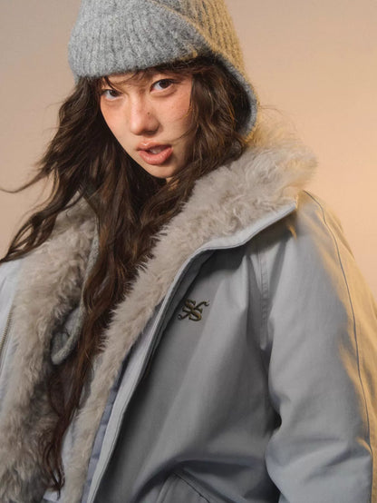 Detachable Fur Down Parka