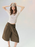 Sheer Layering Half Sleeve T-shirt