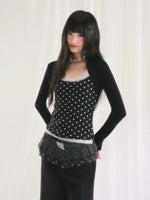 Black Polka Dot Set