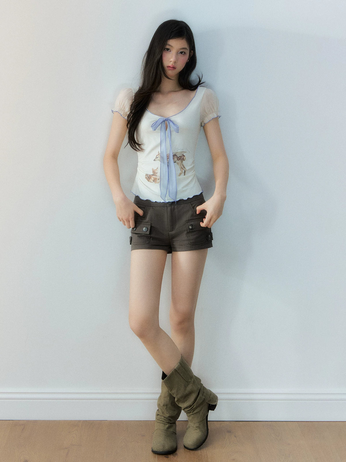 Retro Cargo Low-Rise Shorts