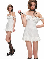 Floral Jacquard Mini Dress