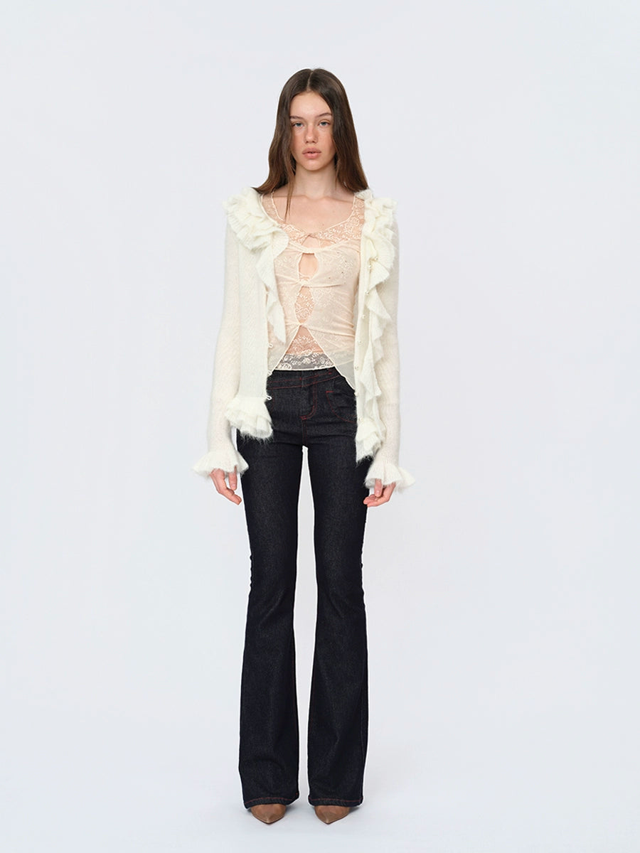 Sheer Lace Layered Blouse